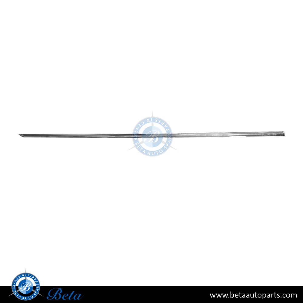 Left Side Rear Door Moulding - Chrome (Left) for Mercedes E-Class 2010-2013 models, Part Number 2126902962 Left Side Rear Door Moulding - Chrome (Left) for Mercedes E-Class 2010-2013 models, Part Number 2126902962